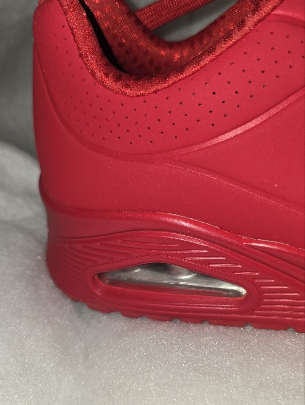Skechers All-Red Casual Lace-Up Sneakers - Picture 5 of 7